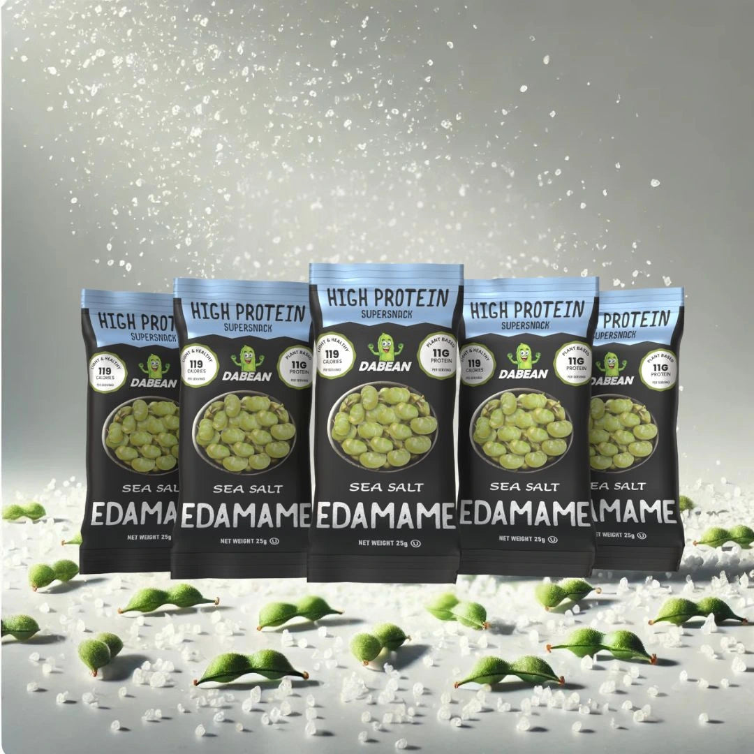DABEAN tengeri sós pirított edamame csomagok egy sorban