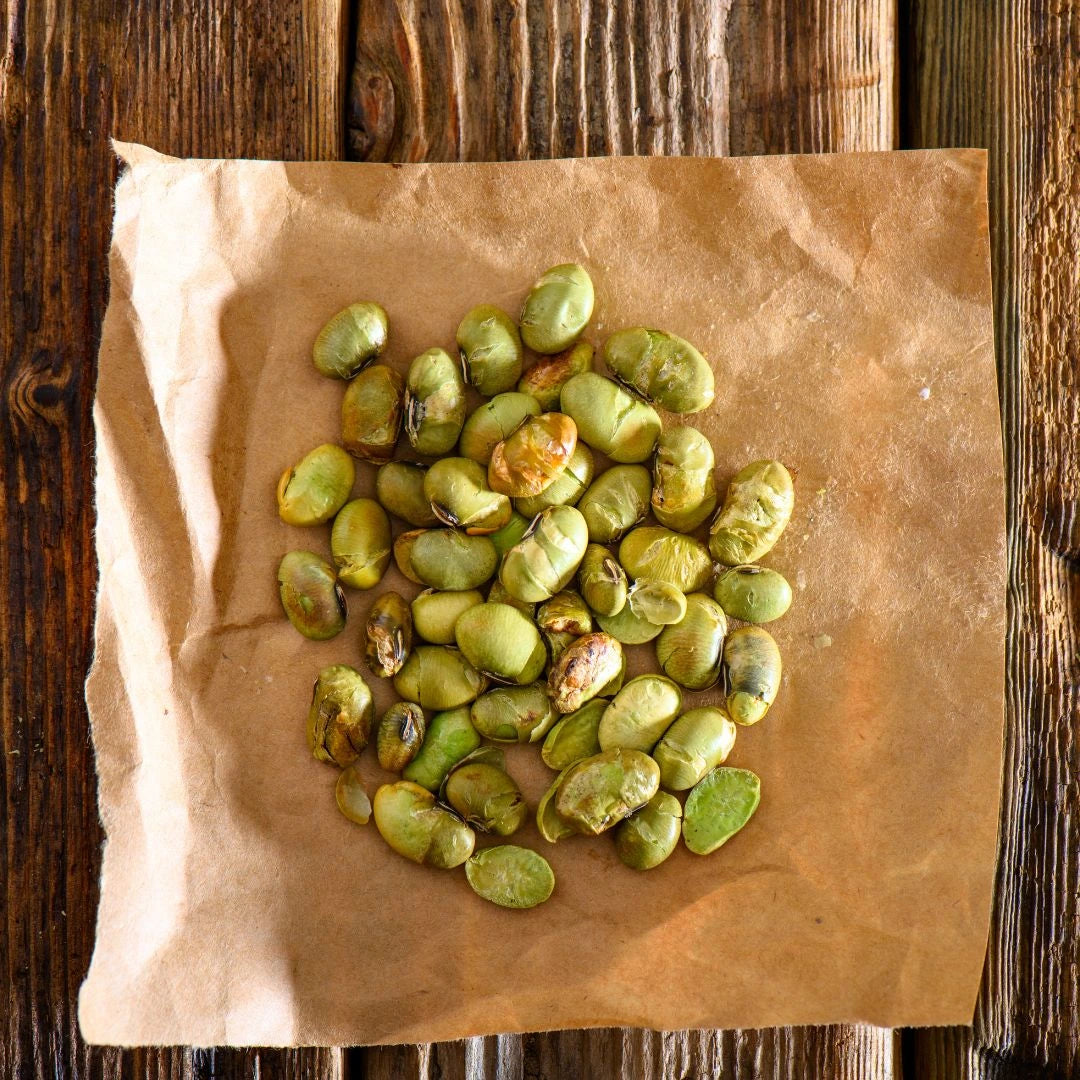 Pirított edamame sütőpapíron – gyors és praktikus nasi