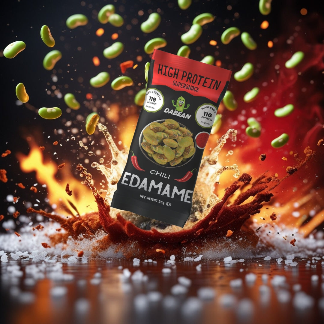 DABEAN chilis pirított edamame csomag repülő edamame szemekkel