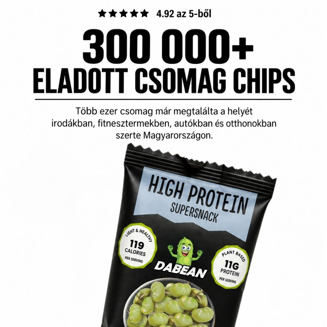 DABEAN tengeri sós edamame – több mint 300 000 eladott csomag, 4,92/5 értékelés