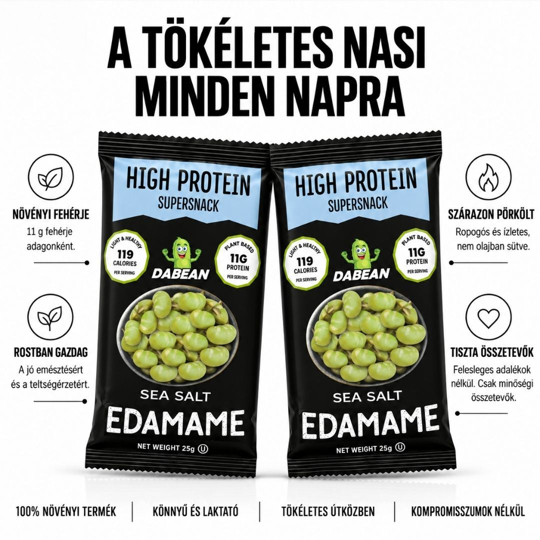 DABEAN tengeri sós edamame – a tökéletes nasi minden napra, 11 g fehérje